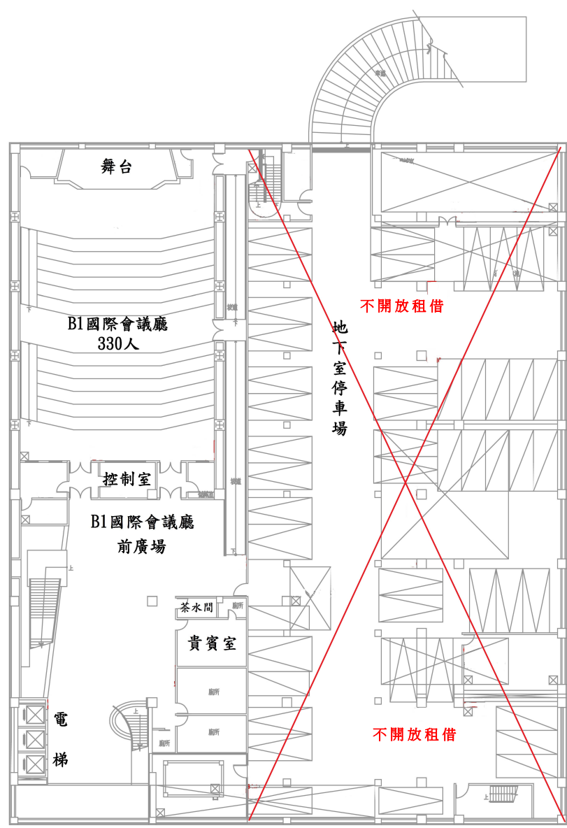 B1教室平面配置圖